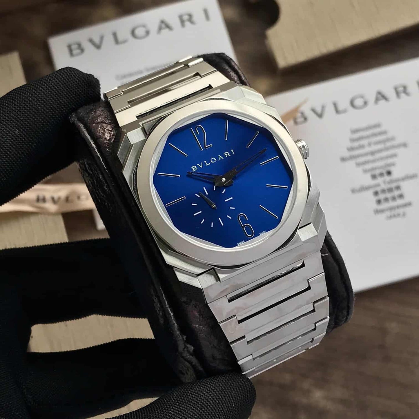 Bvlgari Octo Finissimo Silver bleu
