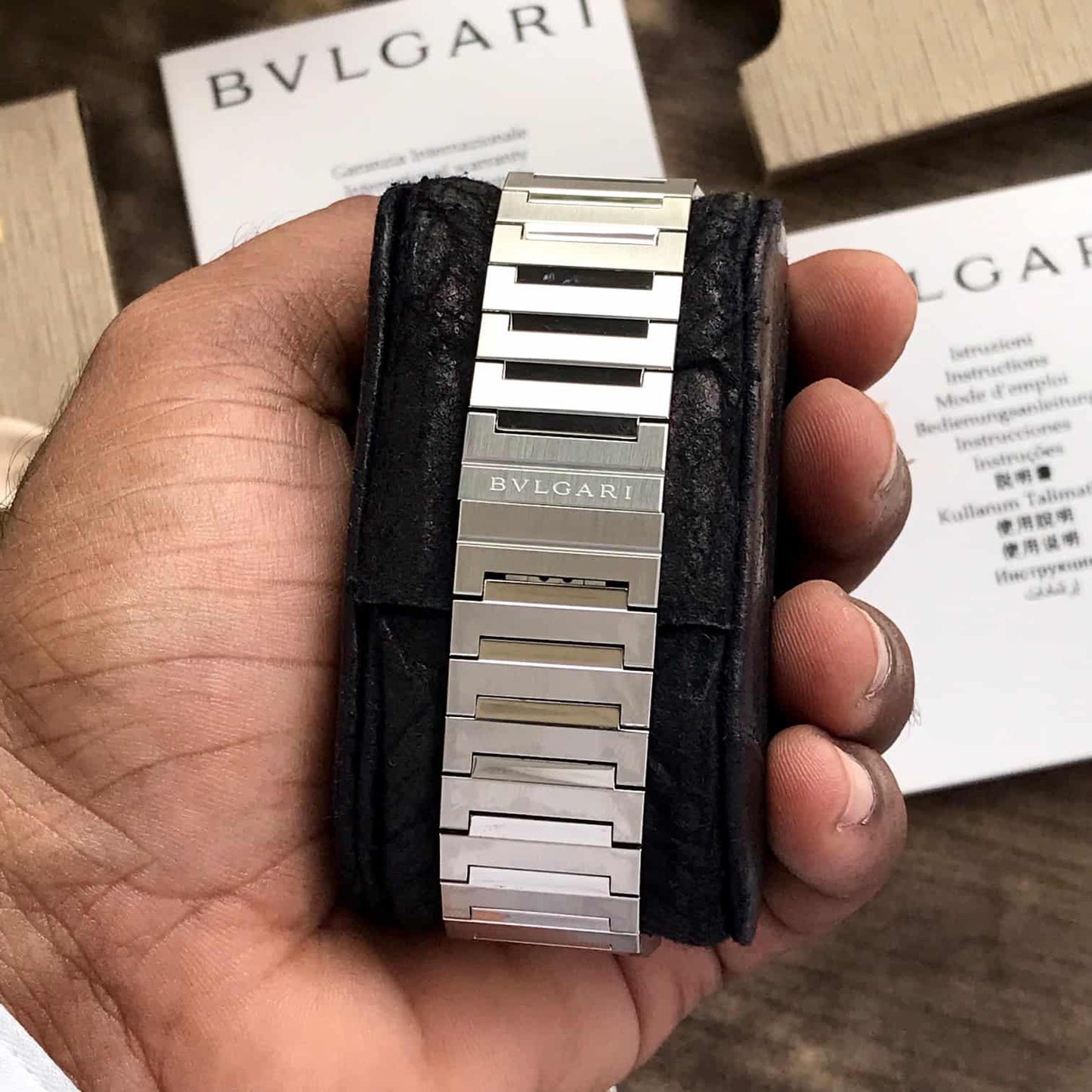 Bvlgari Octo Finissimo Silver bleu