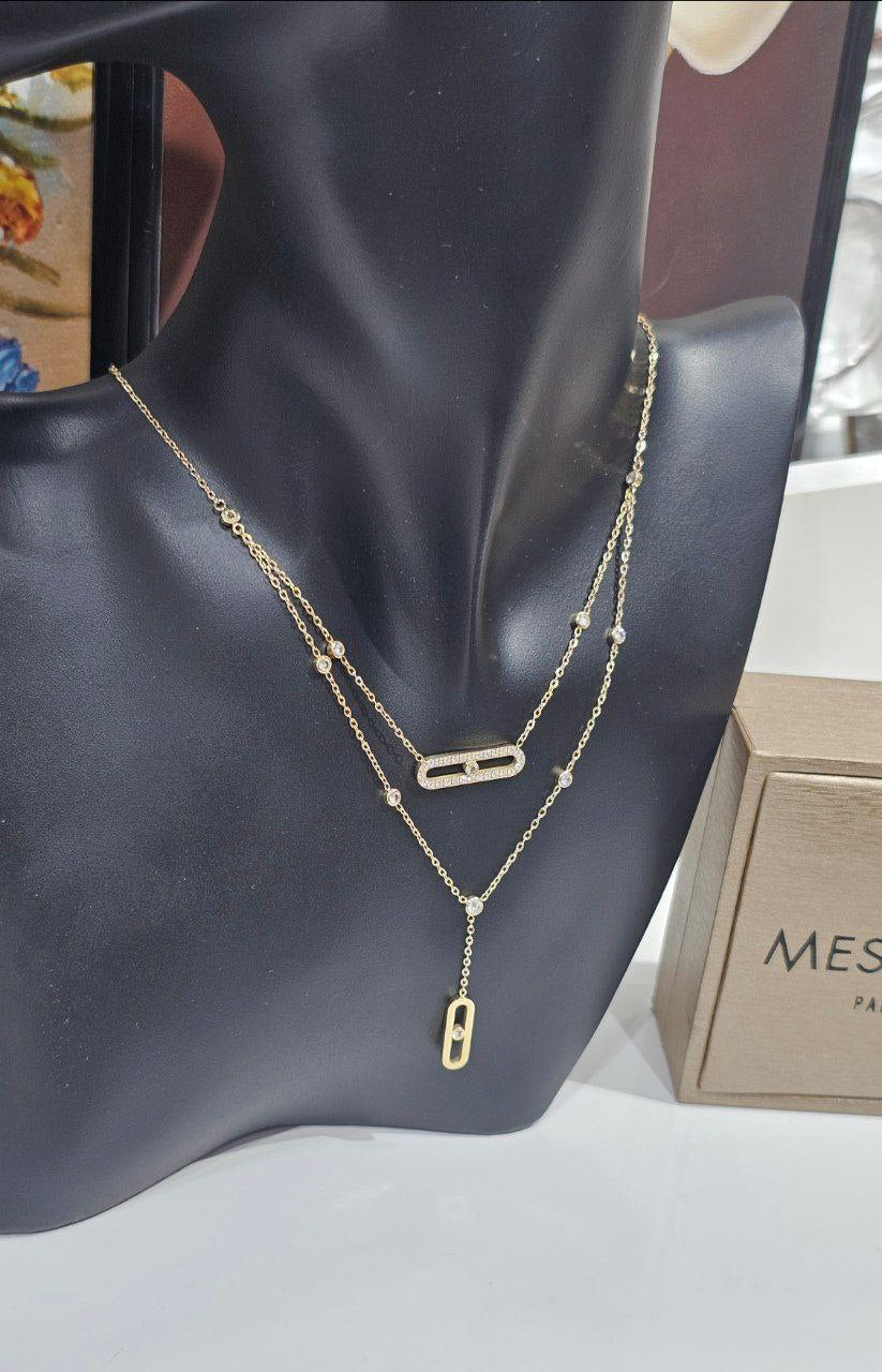 Collier MESSIKA double motifs