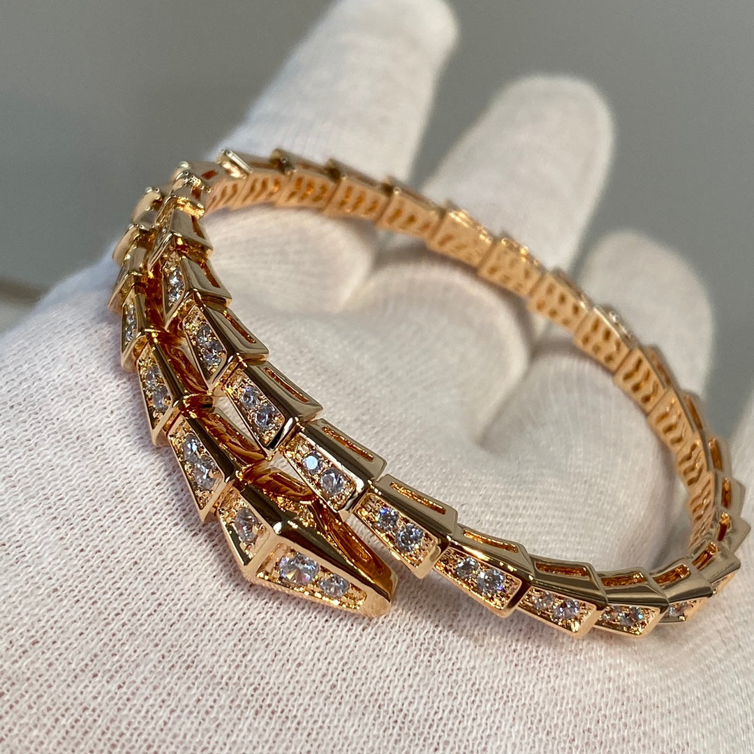 Bracelet BVLGARI serpent full strass