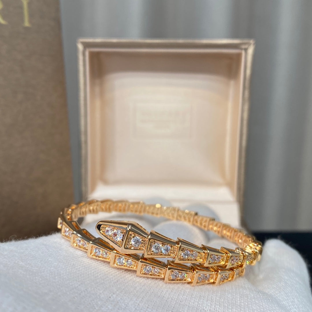 Bracelet BVLGARI serpent full strass