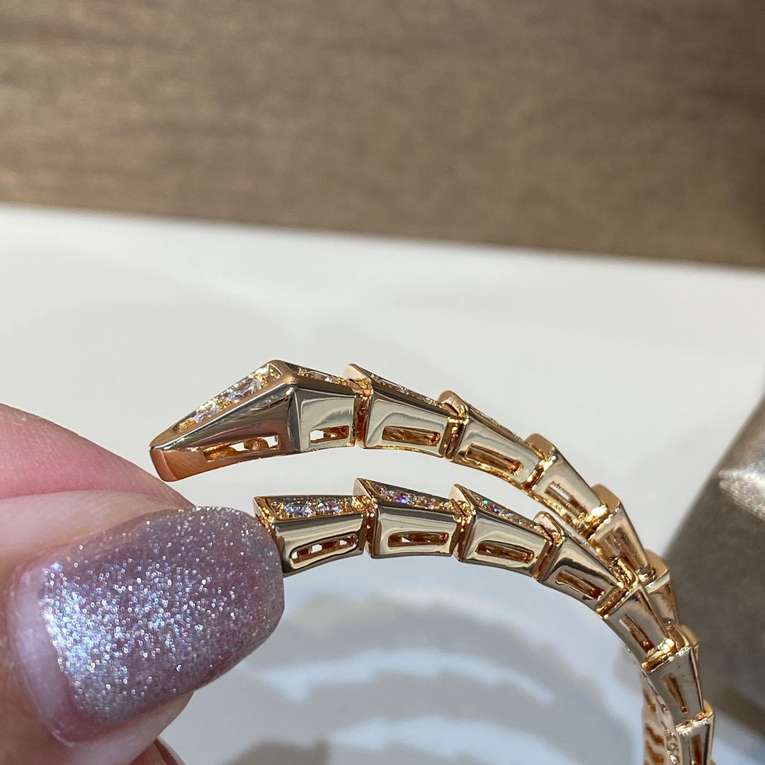 Bracelet BVLGARI serpent full strass