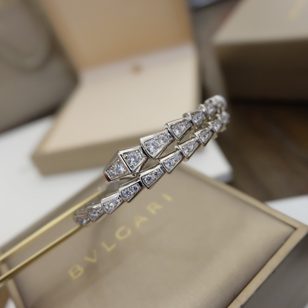 Bracelet BVLGARI serpent full strass