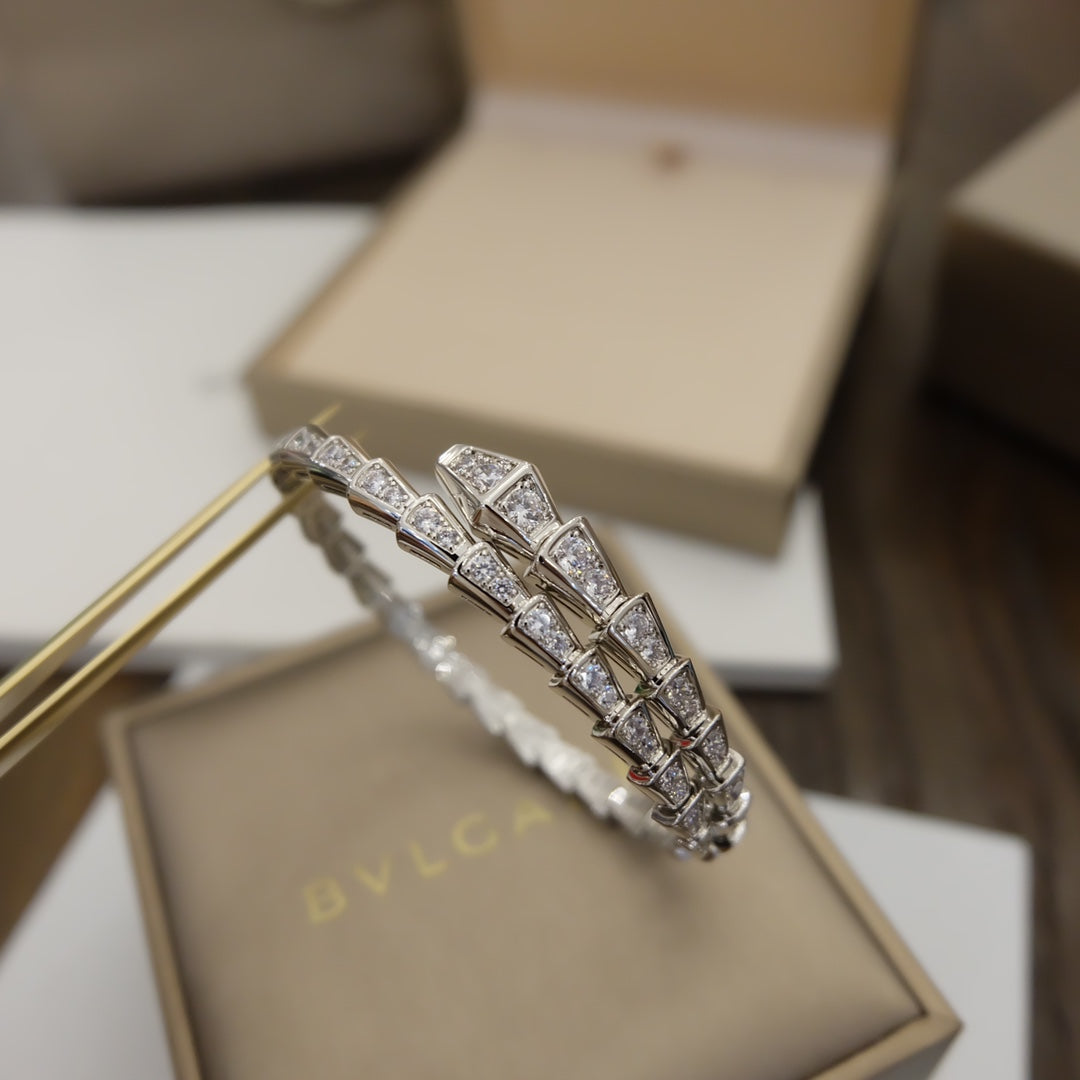 Bracelet BVLGARI serpent full strass