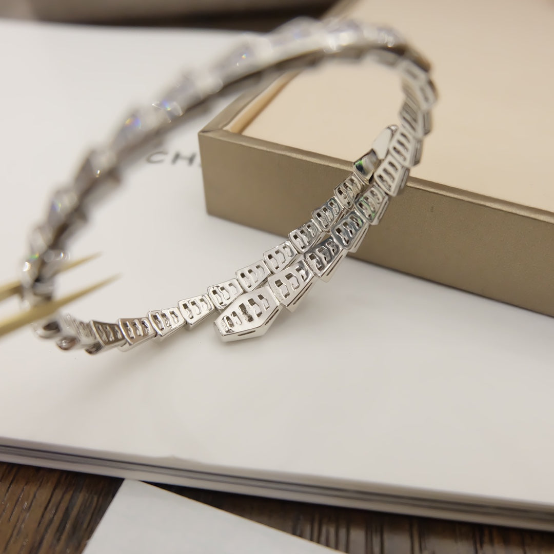 Bracelet BVLGARI serpent full strass