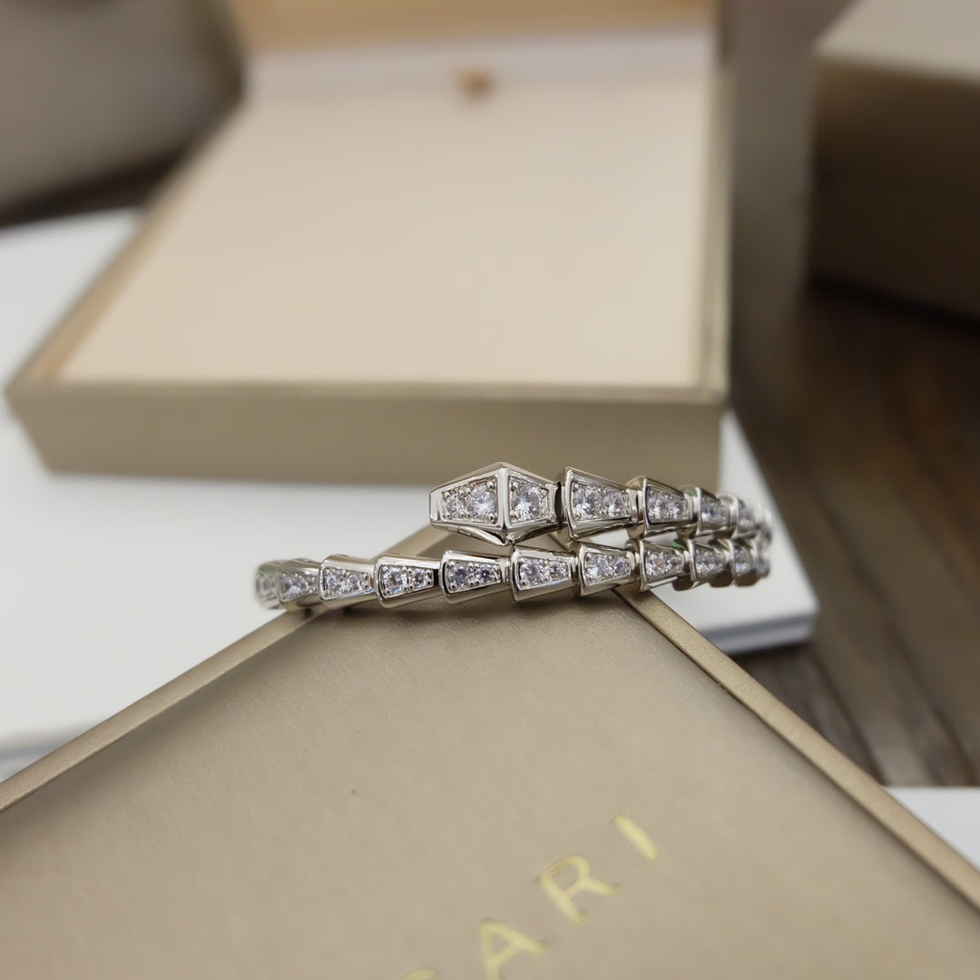 Bracelet BVLGARI serpent full strass
