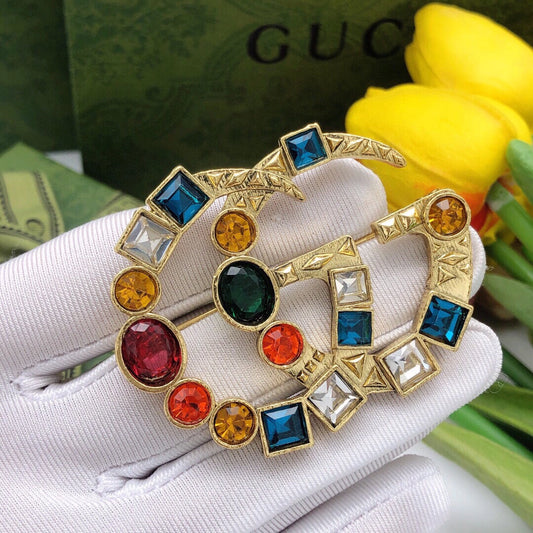 Broche GUCCI GG multicolores