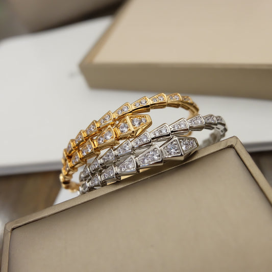 Bracelet BVLGARI serpent full strass
