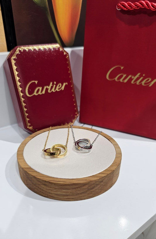 Ensemble deux Collier femme Cartier LØVE 2  anneaux